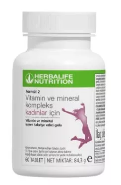 Formül 2 Vitamin ve Mineral Kompleks Kadınlar İçin 60 Tablet